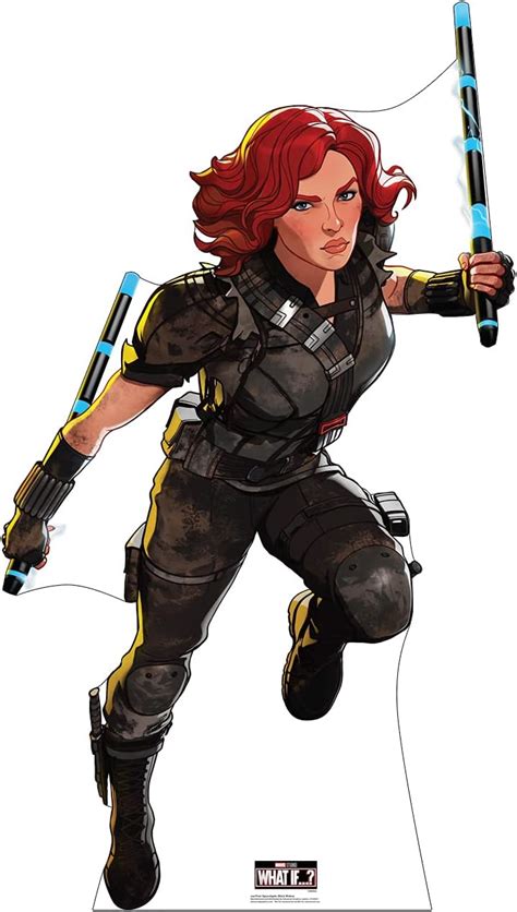 Buy Advanced Graphics Post-Apocalyptic Black Widow America Life Size ...