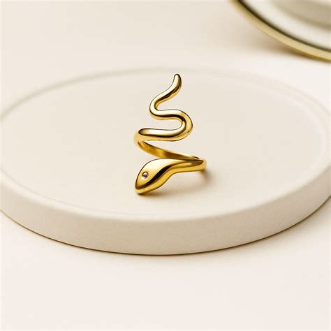 Serpenté Ring – Spiral Gold-Plated Anti-Tarnish Statement – Withuss