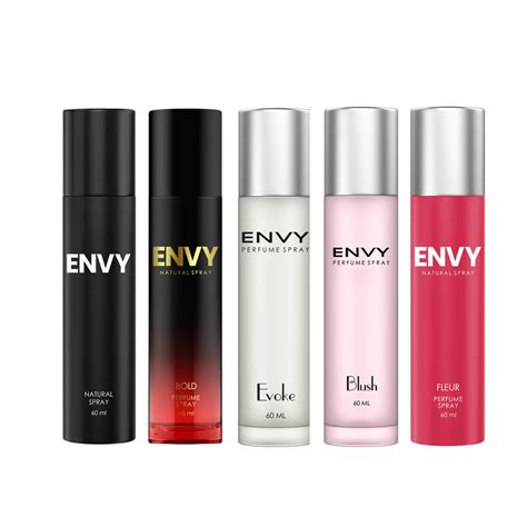 Buy ENVY Pack of 5 Perfumes Men Natural Spray 70ml Bold Blush Evoke ...