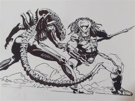 Image result for Alien vs Predator Coloring Pages