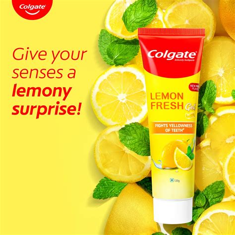 Image result for Colgate Lemon Fresh Gel Toothpaste