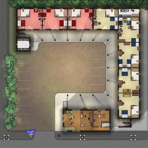 Sleazy Motel Map | Cthulhu Architect