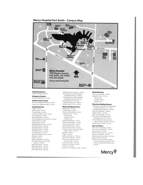 Mercy Hospital Fort Smith Map (2023 - 2014) - All Maps
