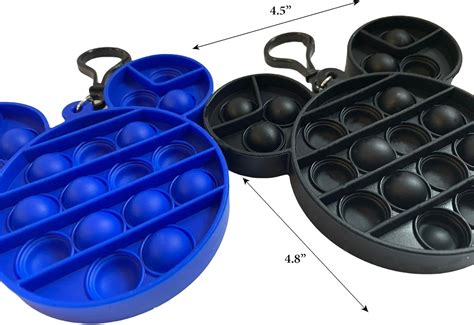 Buy Disney Junior Mickey Mouse Popper Fidget Toy Pack - Pop It Keychain ...