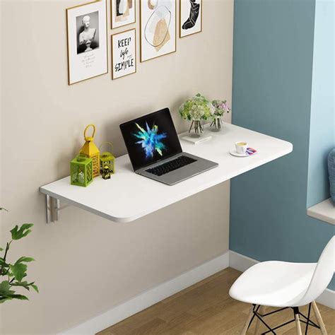 Folding Wall Mounted Study Work from Home,Laptop Table/Desk; Color ...