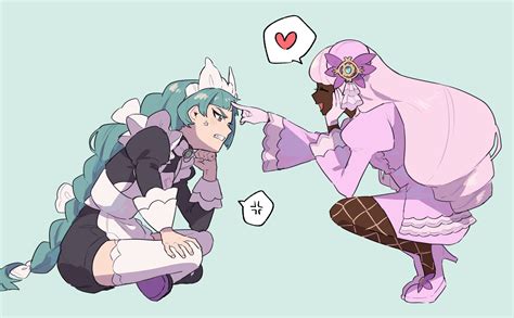 jacinthe and lebanne (pokemon and 1 more) drawn by noki_(nikumasyumaro ...