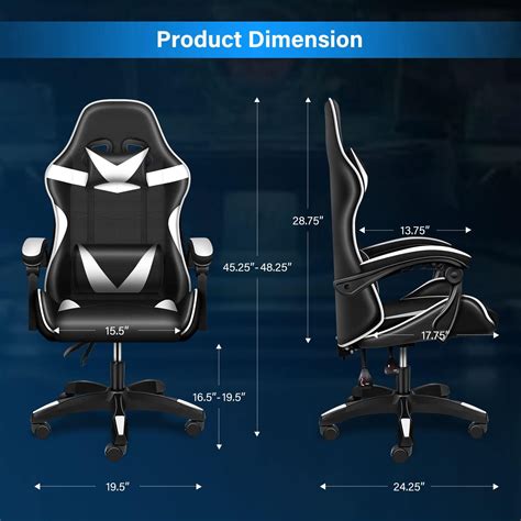 Buy HealSmart 440lb Capacity, Racing Video Backrest and Seat Height ...