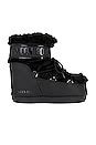 MOON BOOT Icon Low Faux Fur Boot in Black | REVOLVE