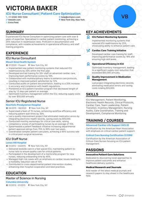 20 ICU Nurse Resume Examples & Guide for 2025