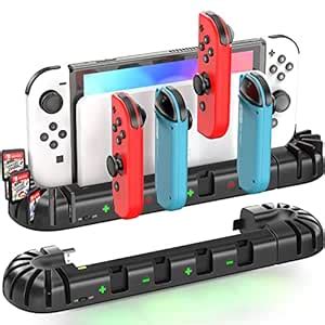 Switch Controller Charger Dock Station for Joycons, OIVO Upgraded 16 ...