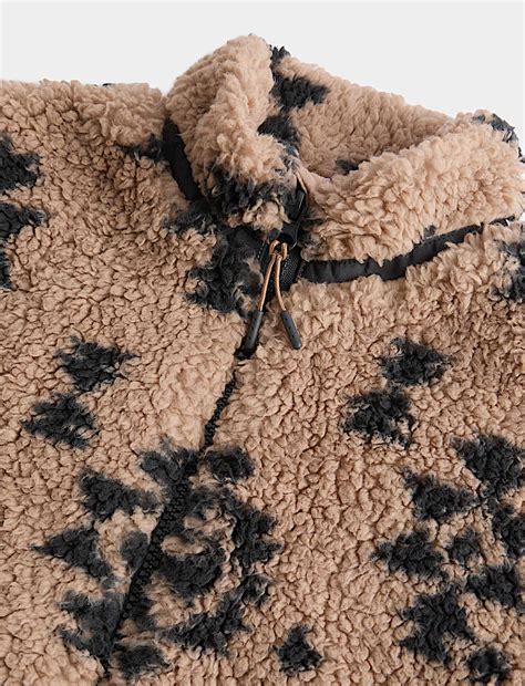 Buy Borg Patterned Fleece Jacket (2-8 Yrs) at Marks & Spencer