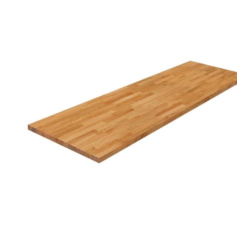 Buy 6 ft. L x 39 in. D Finished Engineered Oak Solid Wood Butcher Block ...
