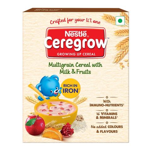 CEREGROW Nestle Growing Up Cereal - Multigrain Cereal with Milk ...