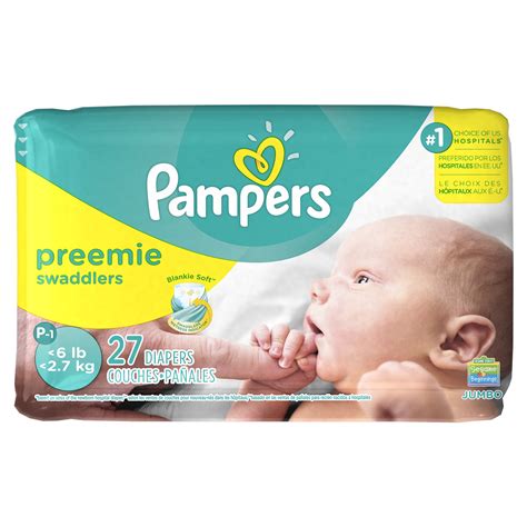 Pampers Swaddlers Diapers Size Preemie, 27 Count (Select for More ...