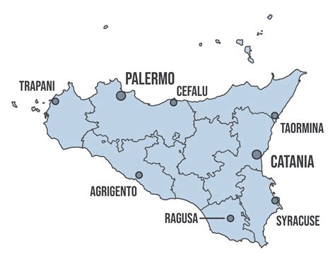 Sicily Travel Map - In Love with Italy