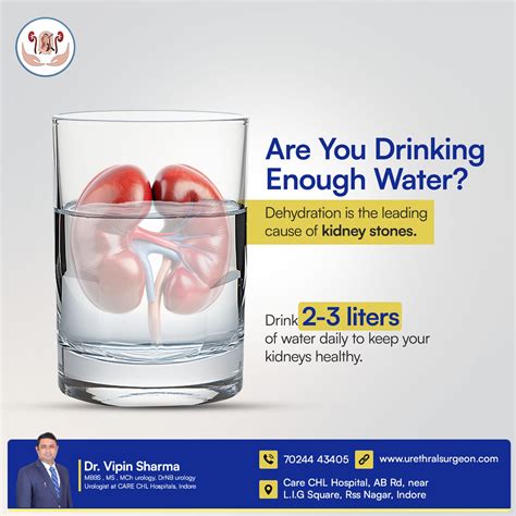 Adequate water intake to support kidney function, ... | Dr Vipin Sharma ...
