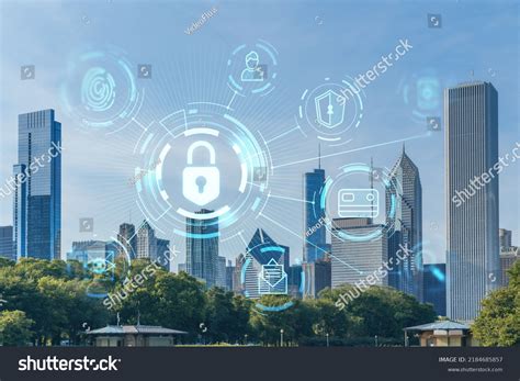 Chicago Skyline Butler Field Towards Financial Stock Photo 2184685857 ...