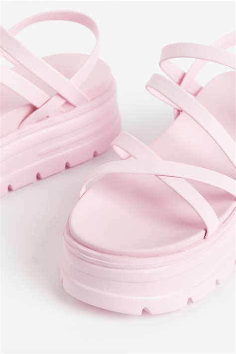 Chunky platform sandals - Light pink - Ladies | H&M GB