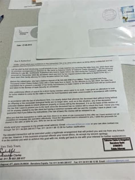 Image result for Inheritance Scam