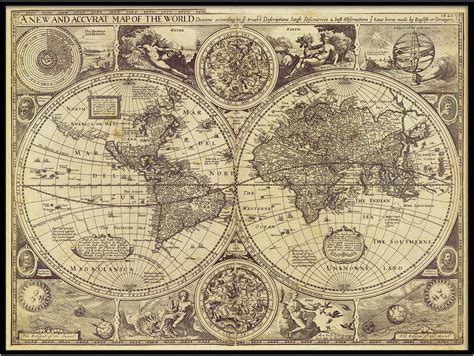 Amazon.com: Historic Old World Map Vintage map 1626 Old Antique Restoration Style Map Fine Art ...