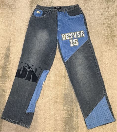 Vintage UNK Denver Nuggets Jeans Sz 38 2000s Baggy Carmelo Anthony ...