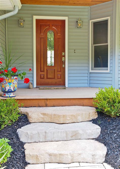 Adorable Front Porch | Front porch steps, Front door steps, Porch steps
