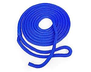 Camco 50072 Nylon Double Braid Rope, 1/2" X 15', 12" Spliced Loop ...