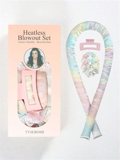 4pcs/Set Satin Heatless Curling Rods Kit, Hair Accessories For Heatless ...