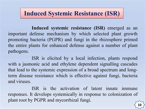 Role of Induced Systemic Resistance (ISR)In Plant Disease Management | PDF