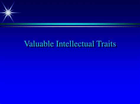 Image result for Essential Intellectual Traits