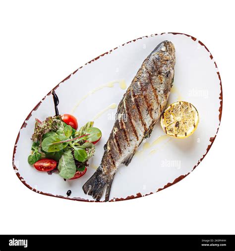 Delicious cooked seabass fish hi-res stock photography and images - Alamy