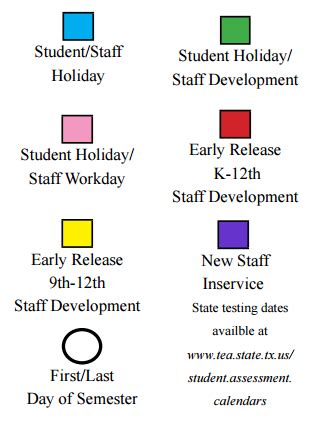 North Crowley High School - School District Instructional Calendar ...