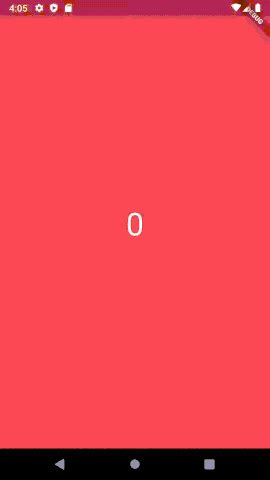 Scroll Controller Flutter 的图像结果