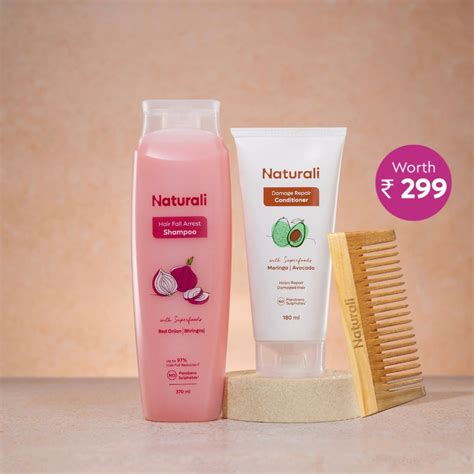 Naturali Hairfall Arrest Shampoo + Damage Repair Conditioner + Organic