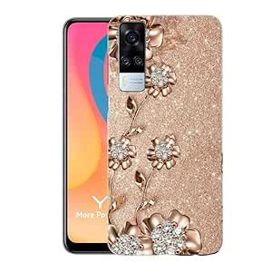 Hard Plastic 3D Printed for Vivo Y51/Y31/Y51A Flower Multi Colour for ...