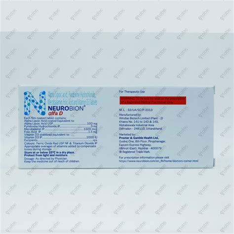 Neurobion Alfa D Tablets 10's – ETABX