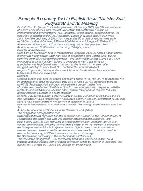 English Biography Example 的图像结果