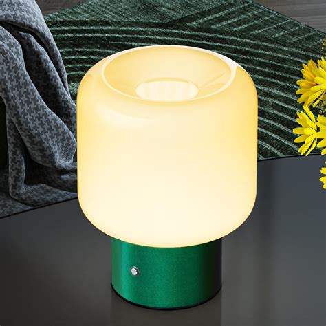 FANHAO Touch Bedside Table Lamp, Portable Cordless Rechargeable ...