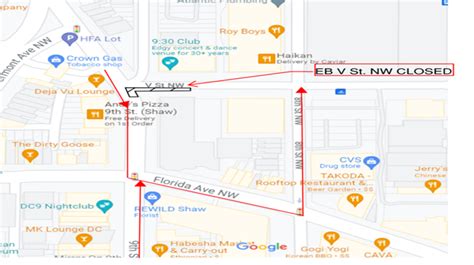 DDOT Traffic Advisory: Temporary Lane Closures for Florida Avenue NW ...