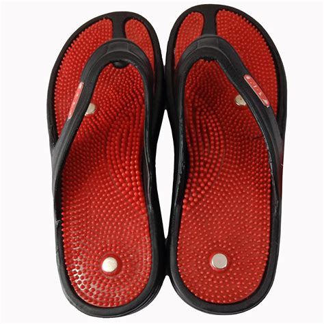 AcuRite Acupressure and Magnetic Therapy Unisex Slippers for Full Body ...
