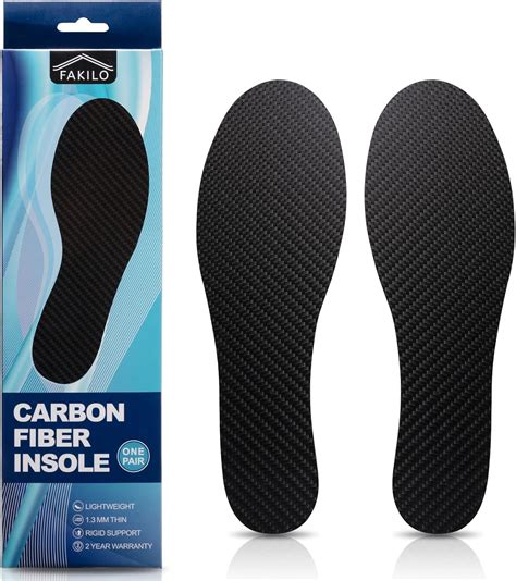 Buy Carbon Fiber Insole 1 Pair, FAKILO Carbon Fiber Insoles Shoes ...