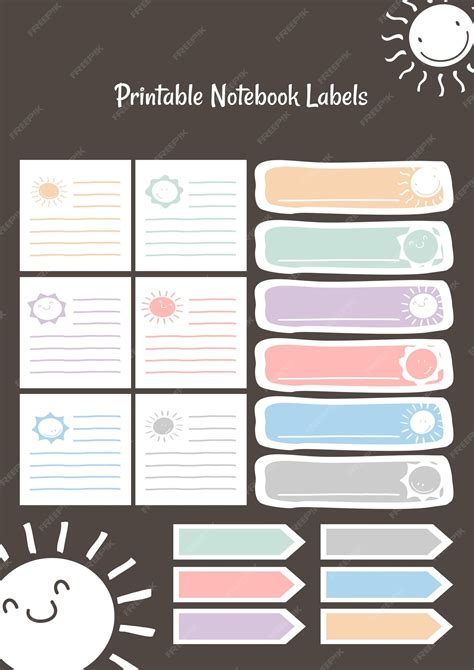 Printable Notebook Sticker Design 的图像结果