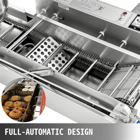 VEVOR Commercial Automatic Donut Making Machine 2 Rows Auto Doughnut ...