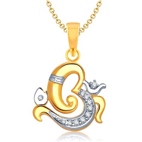 Buy VSHINE Ganesh Ganpati God Pendant Lord Religious Idol Pendant ...