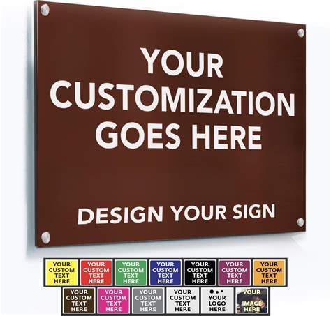 Amazon.com: Custom Metal Business Signs, Personalized Aluminum Outdoor ...