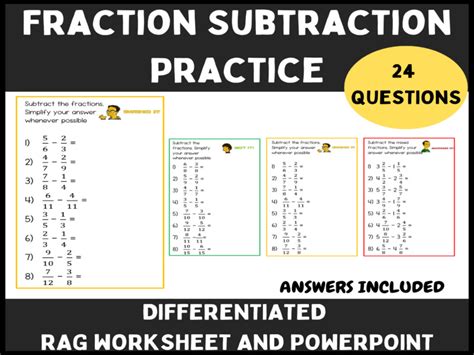 Fraction Subtraction Problems 的图像结果