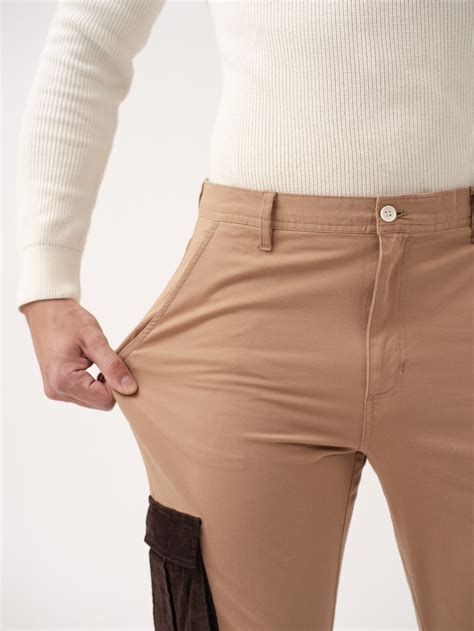 Buy Raw Beige Cargo Corduroy Pants Online In India