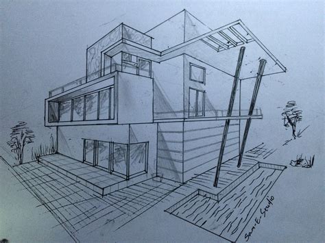 Modern Architecture Drawing at GetDrawings | Free download