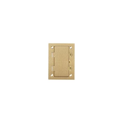 Floor Box Cover Brass 1-Gang Hubbell Floor Boxes and Accessories (S3826 ...