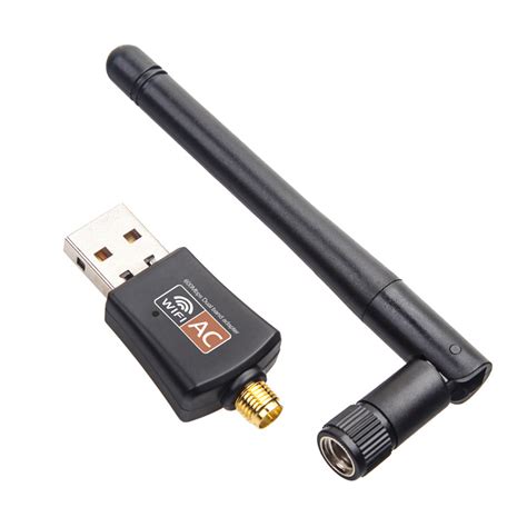 WiFi Wireless Network Card Internet Adapter USB Dongle 600Mbps with ...